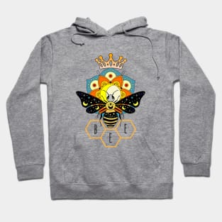 Queen bee ruler of nature - fun - whimsical - colorful Hoodie